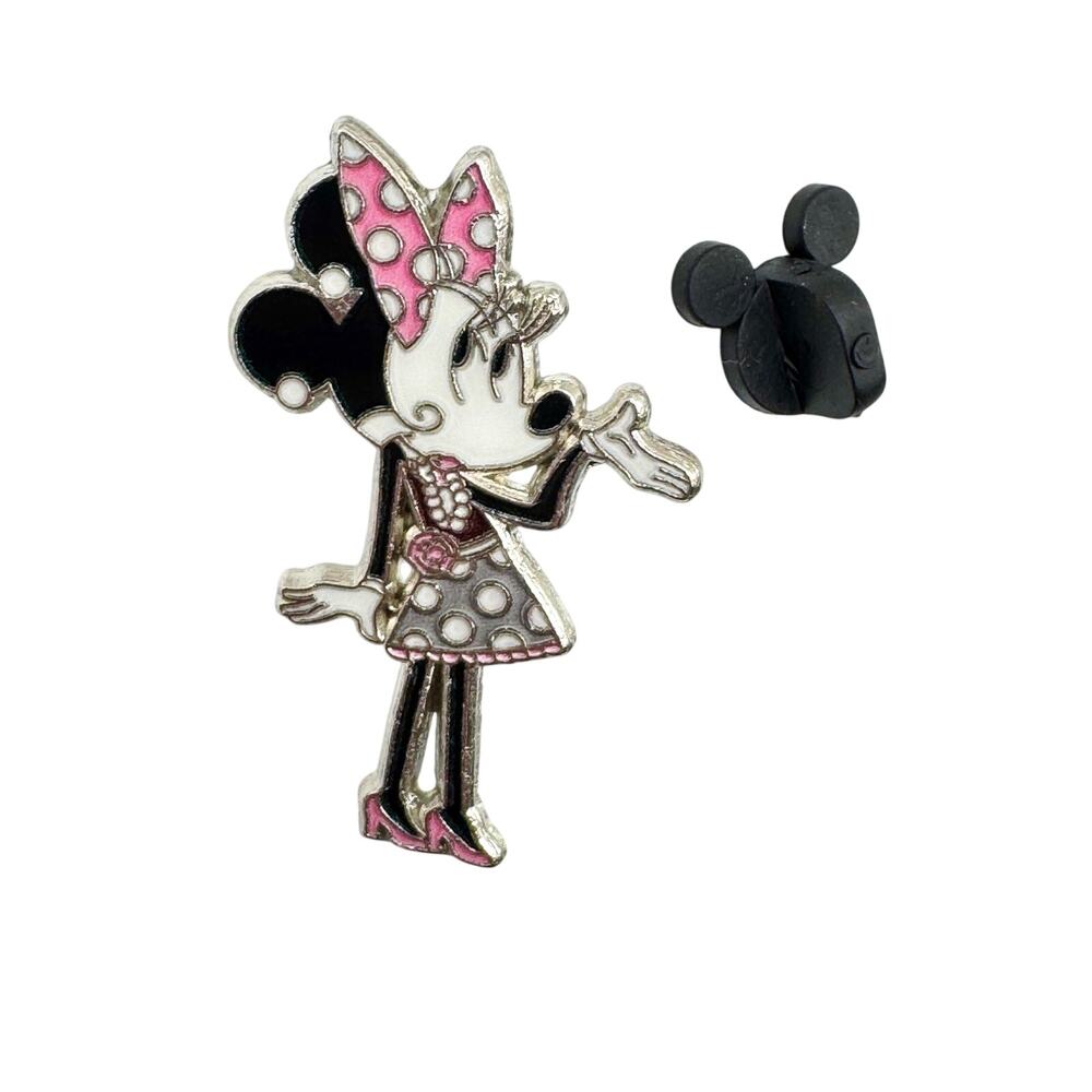 Minnie Mouse Paris Fashion Glamour Set Minnie Polka Dot Bow Disney Pin - Picture 2 of 4